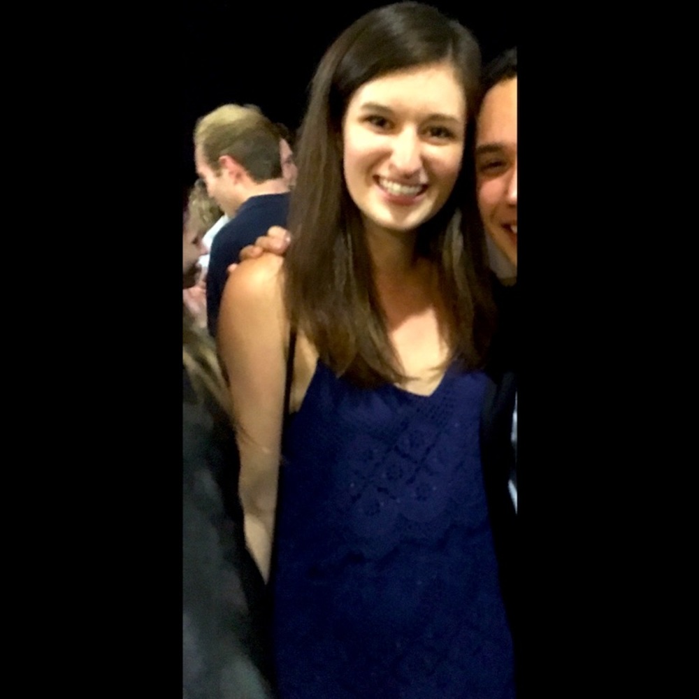 Francesca’s Blue Lace Dress - M